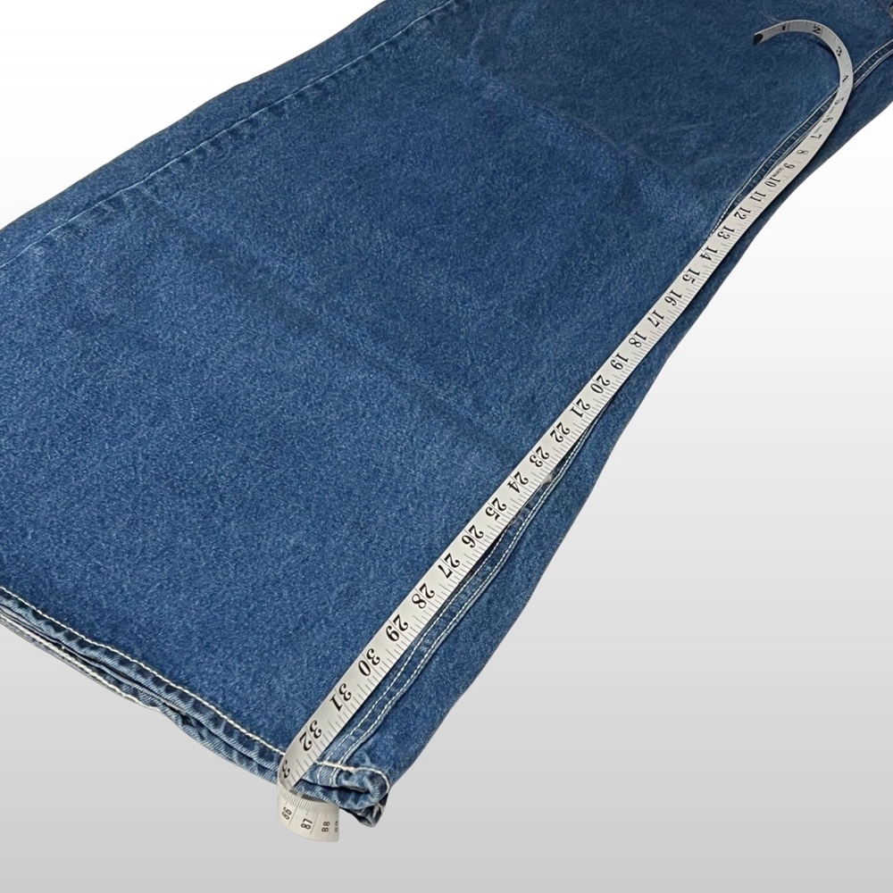 Zara Woman Premium Denim Size 6 Trinny High Rise Wide Leg Flare Blue Jeans NWOT - Picture 7 of 7